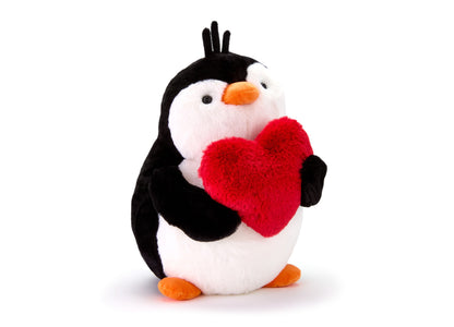 Geoffrey's Toy Box Heart Penguin Plush Toy