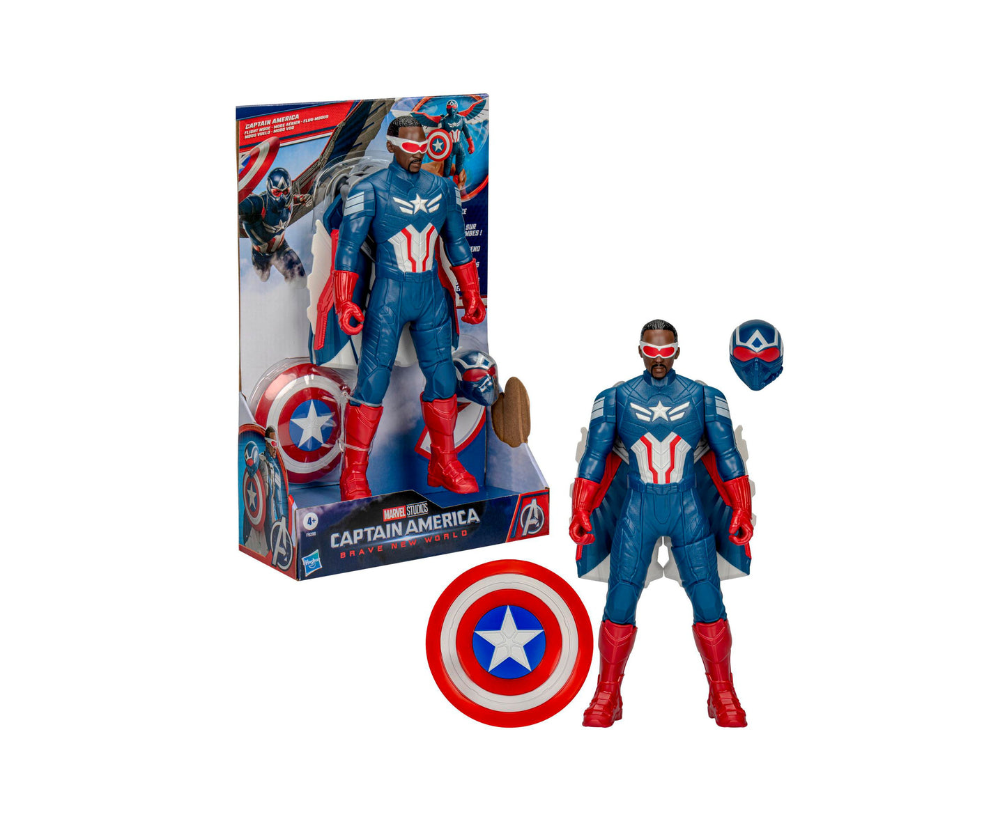 Marvel Avengers Captain America Brave New World Flight Mode Figure