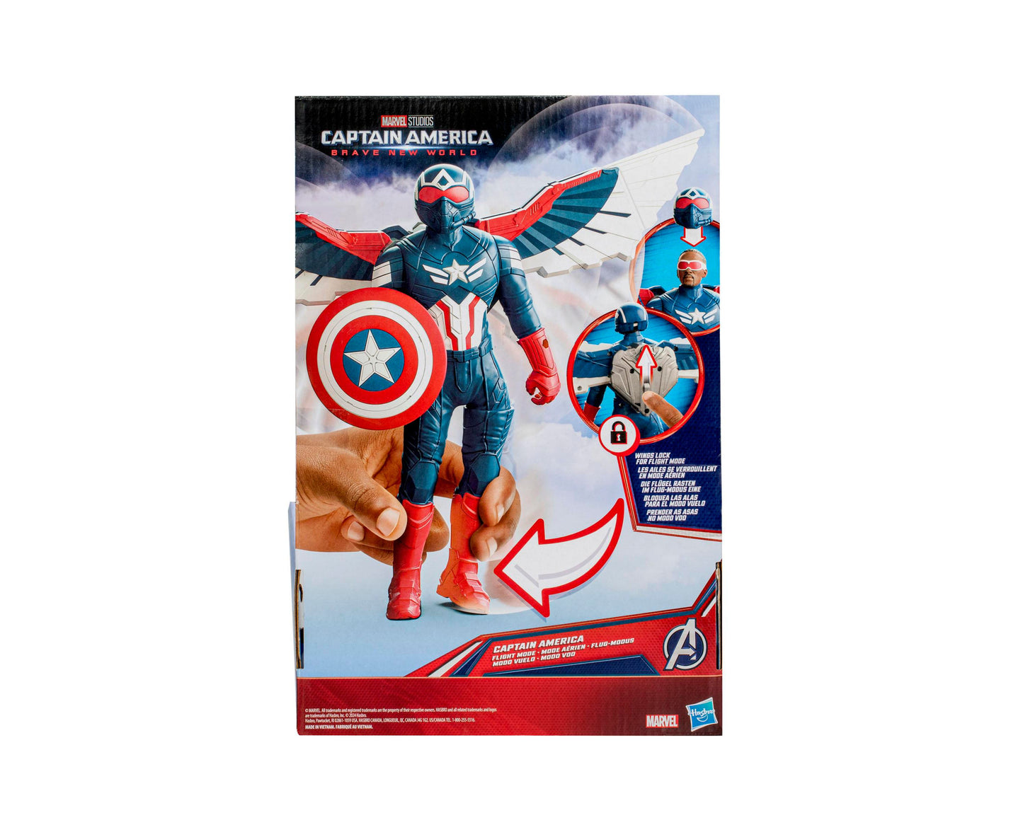 Marvel Avengers Captain America Brave New World Flight Mode Figure