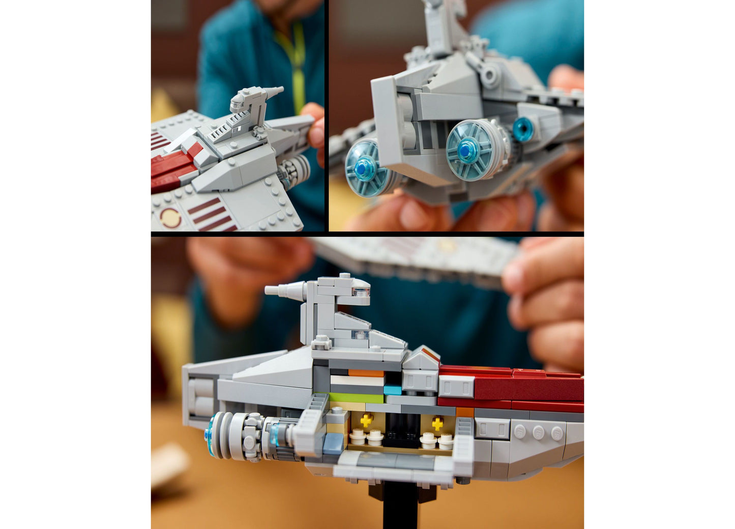 LEGO® Star Wars Acclamator-Class Assault Ship Buildable Spaceship Toy 75404, 450 Pieces