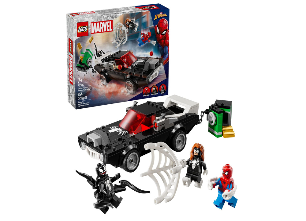 LEGO® Marvel Spider-Man vs. Venom Muscle Car Building Toy 76309, 254 Pieces