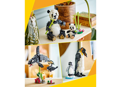 LEGO® Creator 3 in 1 Wild Animals Panda Family Building Toy 31165, 626 Pieces