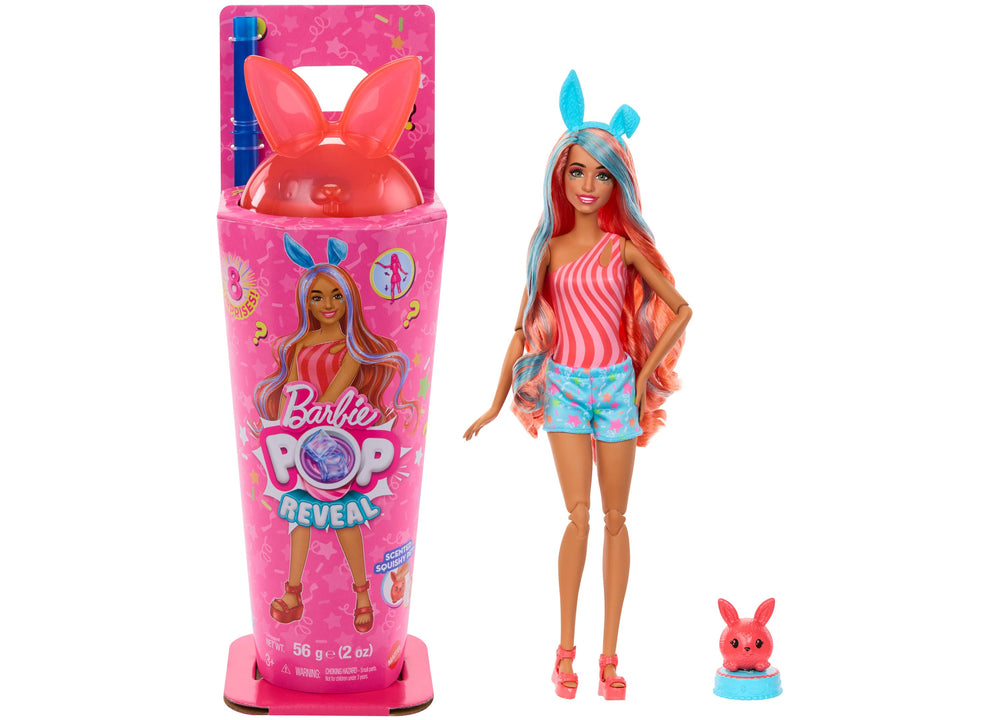 Barbie Pop Reveal Shakes - Bright Bunny Fashion Doll with Accessories