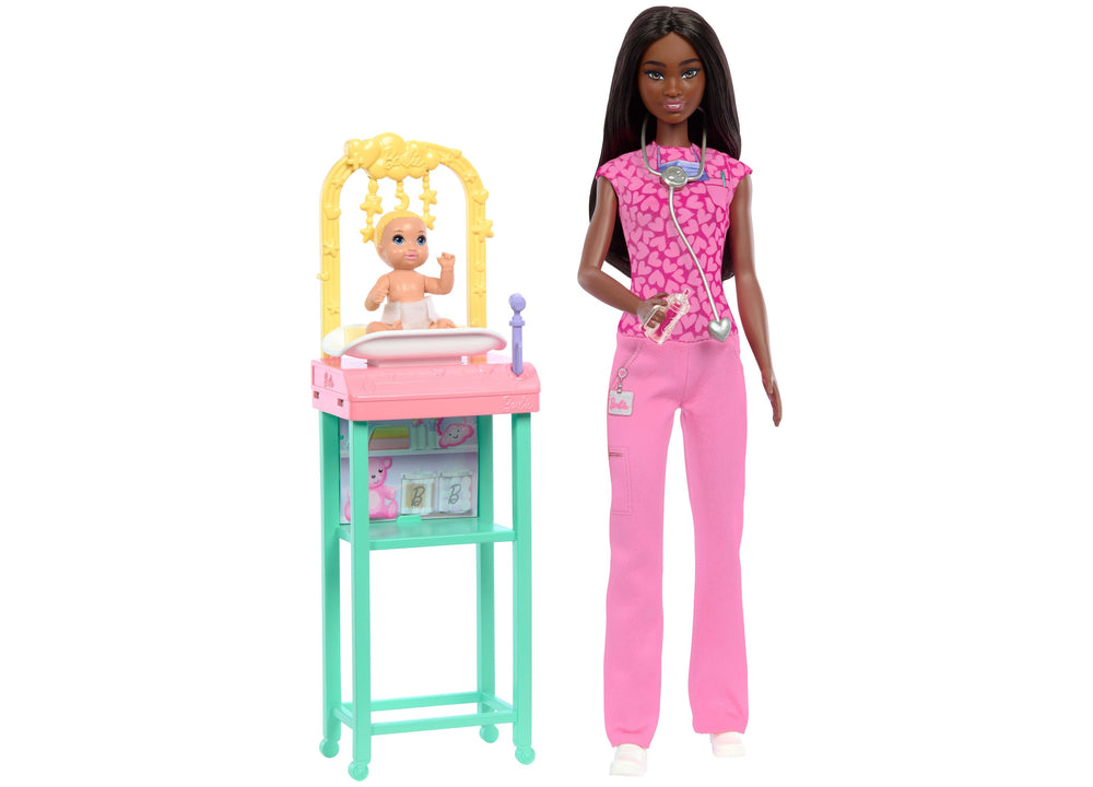 Barbie Baby Doctor Doll with Examination Table and Accessories