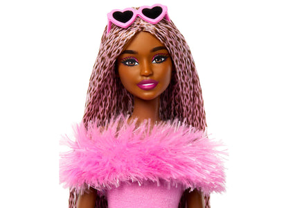 Barbie Deluxe Style Doll - Soft Pink Jumpsuit with Braided Hair