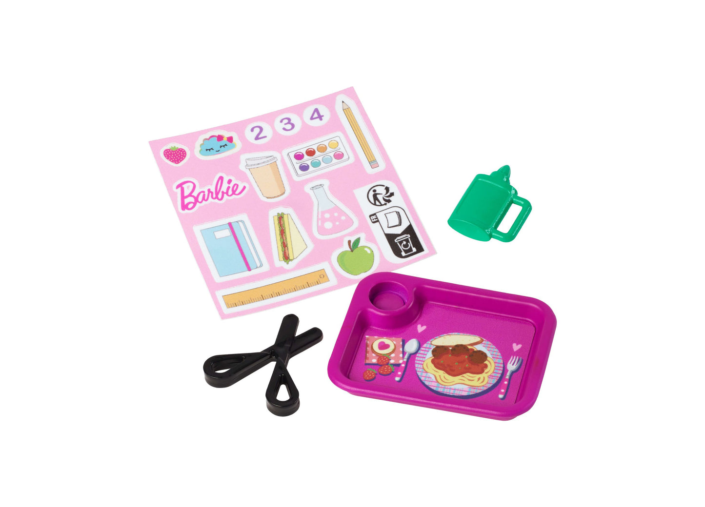 Barbie Teacher Doll Set with Blonde Fashion Doll, Toddler Student & Classroom Accessories