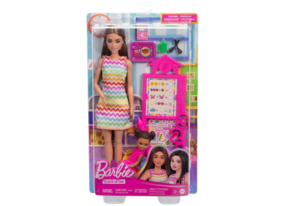 Barbie Teacher Doll Set - Brunette with Classroom Accessories