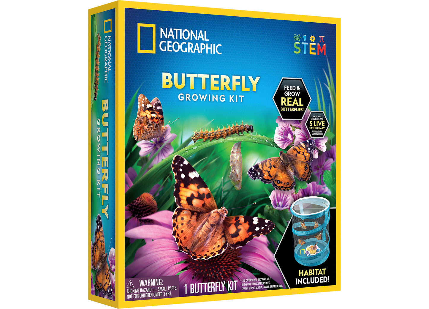 National Geographic Butterfly Growing Kit – Discover Metamorphosis