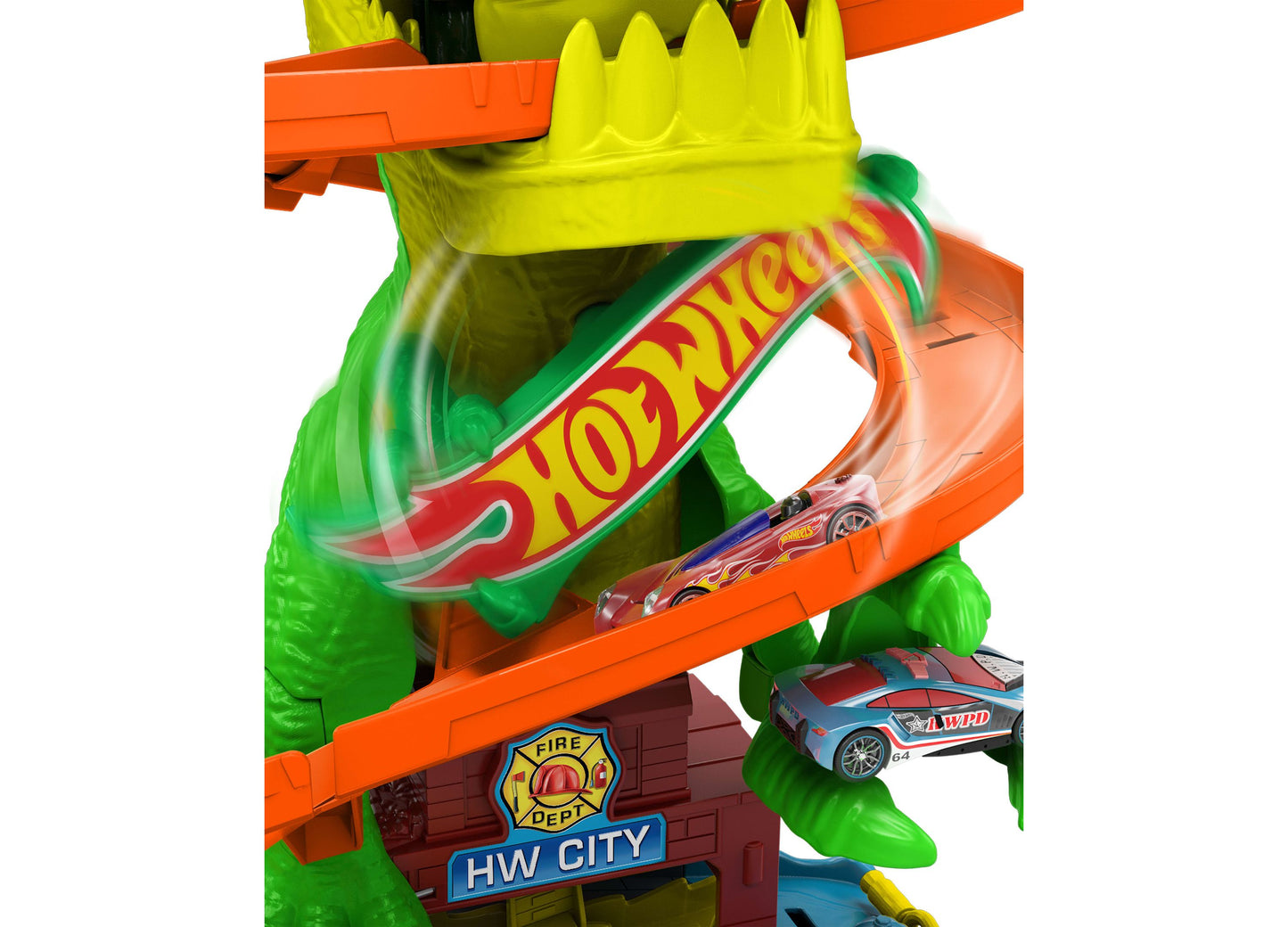 Hot Wheels City T-Rex Blaze Battle Playset