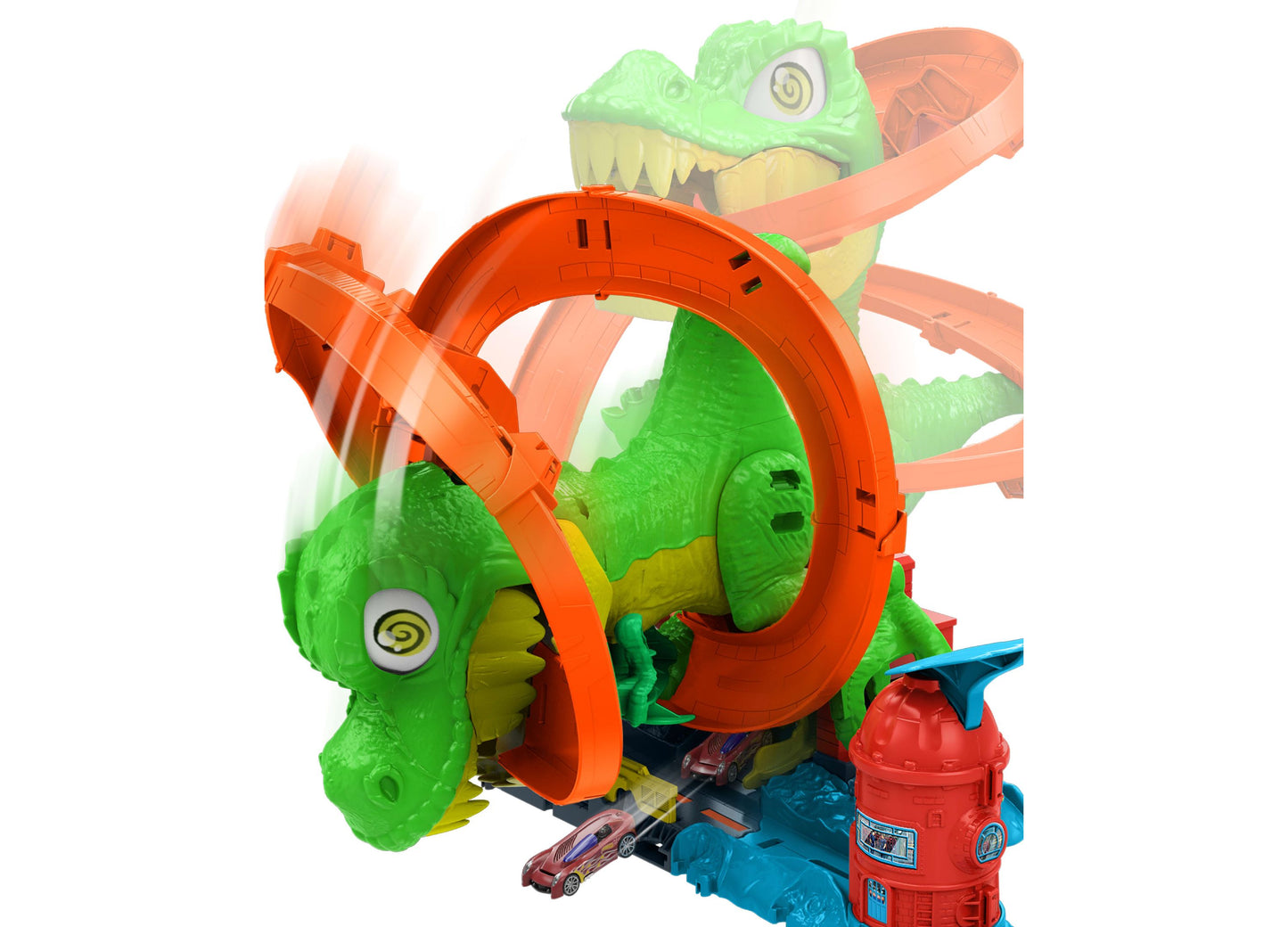 Hot Wheels City T-Rex Blaze Battle Playset