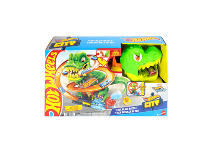 Hot Wheels City T-Rex Blaze Battle Playset