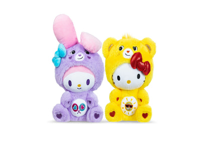 Hello Kitty X Care Bears 10 inch Plush Duo - Funshine & Share Bears