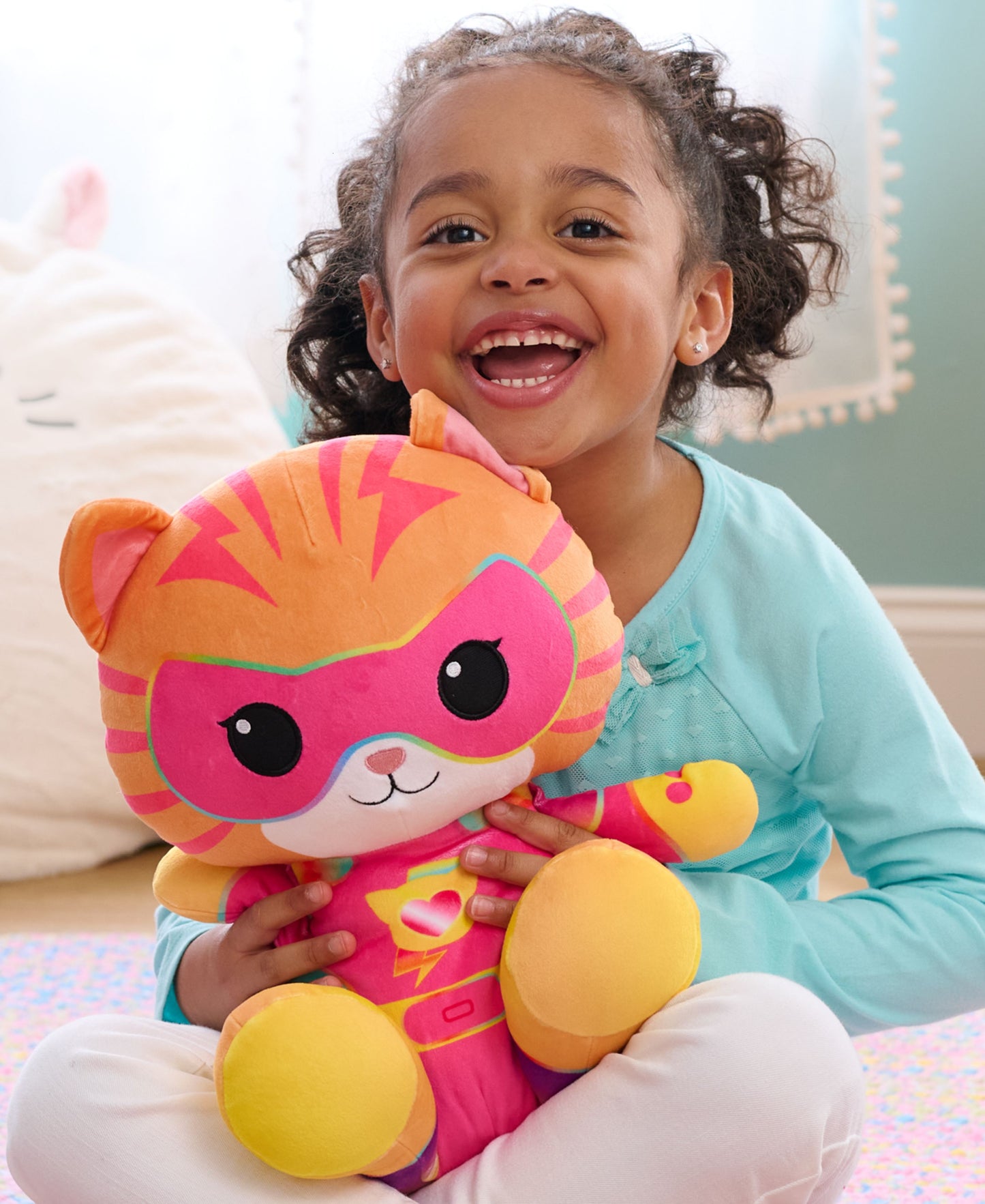 Disney Junior Super Kitties Ginny Weighted Plush for Comfort and Cuddles