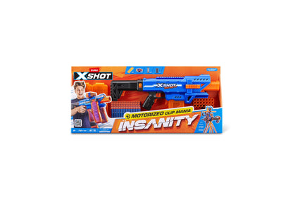 X-Shot Insanity Motorized Clip Blaster Showdown