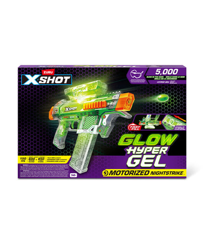 X-Shot Hyper Gel Glow in the Dark Blaster Ultimate Nighttime Shooter