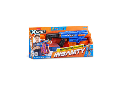 X-Shot Insanity Motorized Clip Blaster Showdown