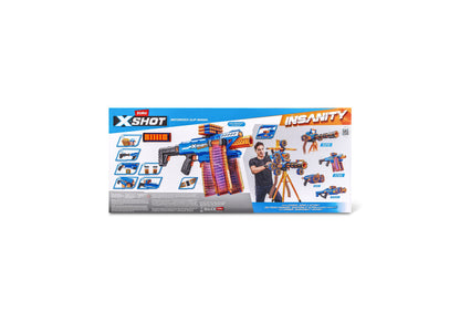 X-Shot Insanity Motorized Clip Blaster Showdown