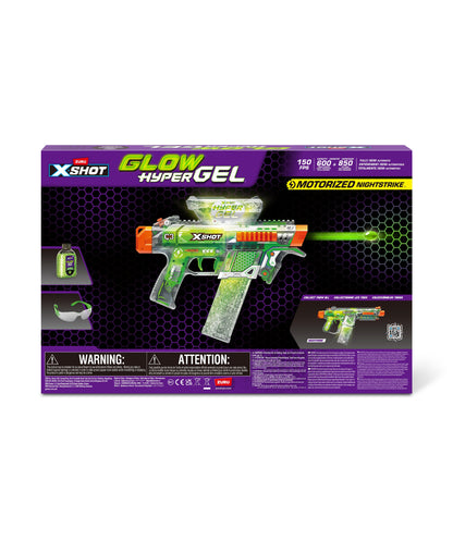 X-Shot Hyper Gel Glow in the Dark Blaster Ultimate Nighttime Shooter