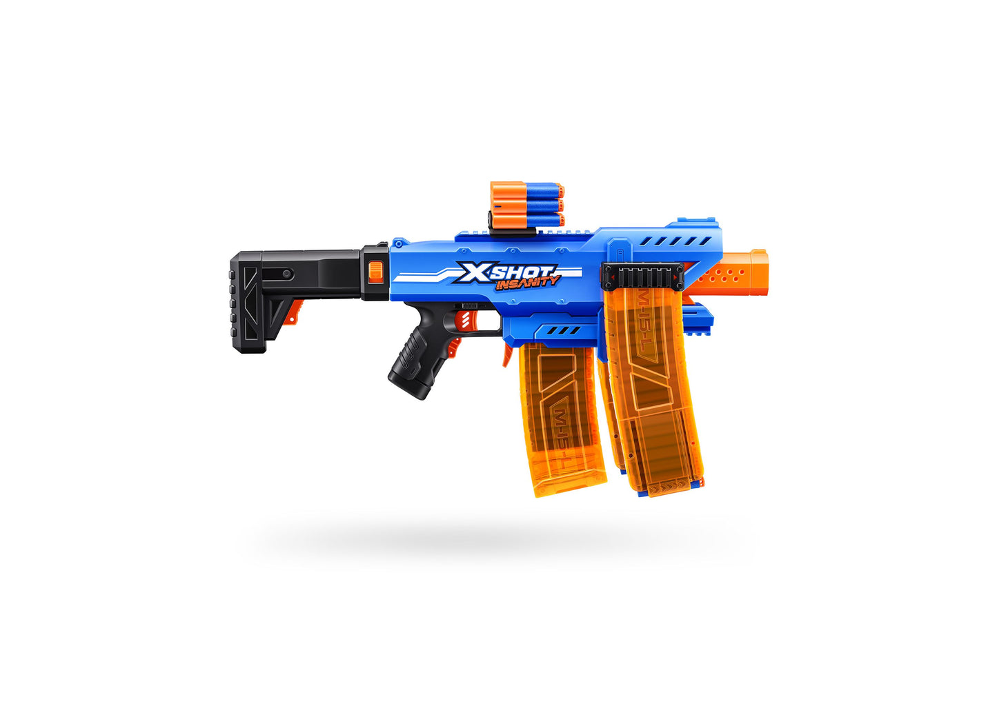 X-Shot Insanity Motorized Clip Blaster Showdown