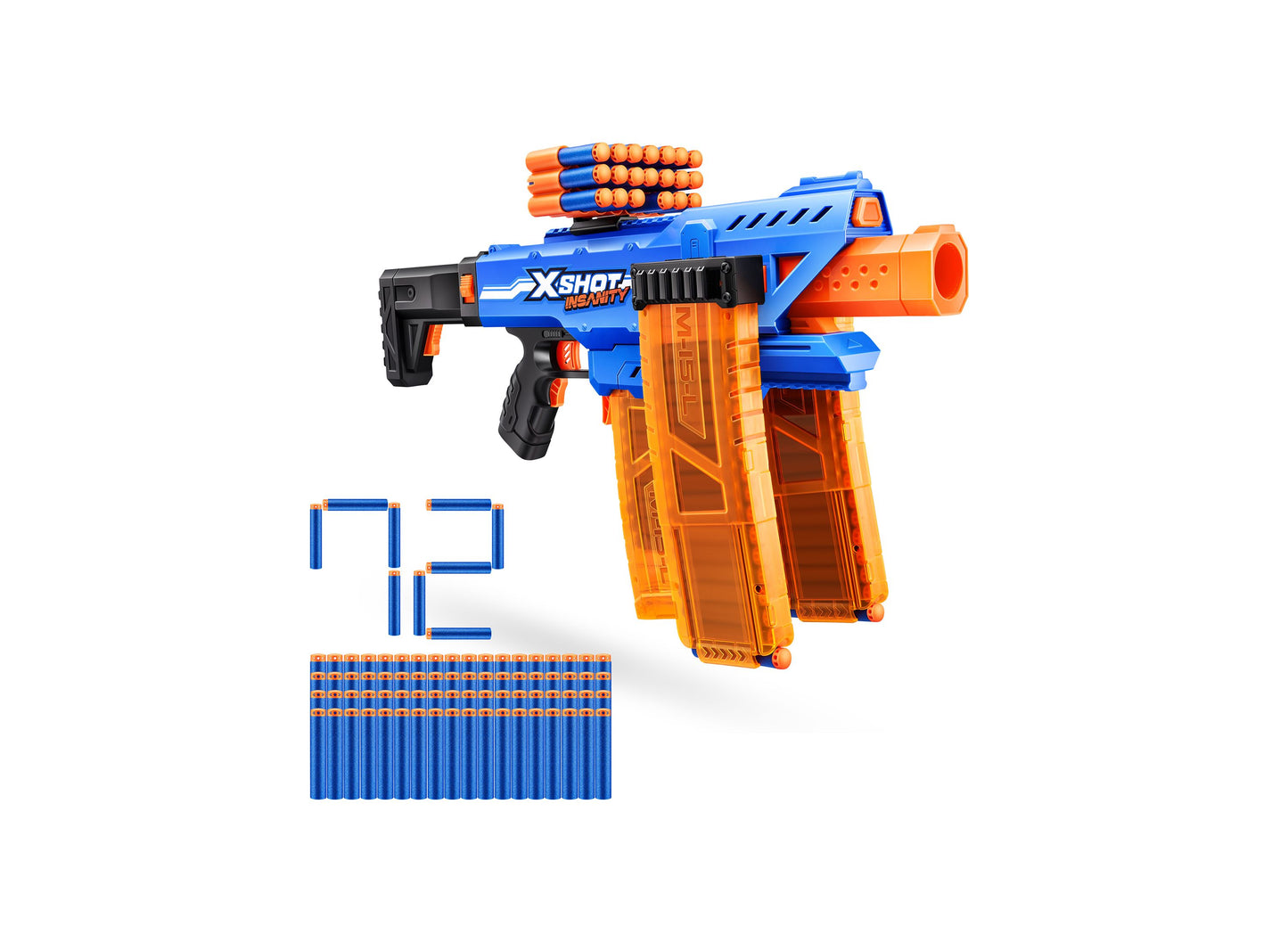 X-Shot Insanity Motorized Clip Blaster Showdown