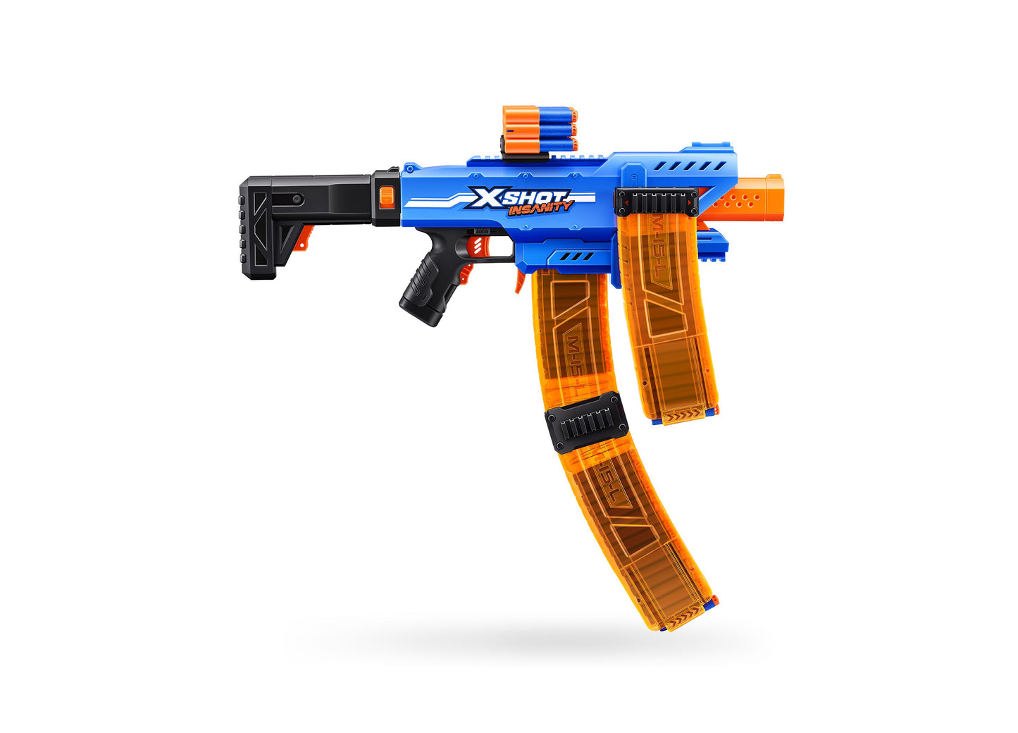 X-Shot Insanity Motorized Clip Blaster Showdown