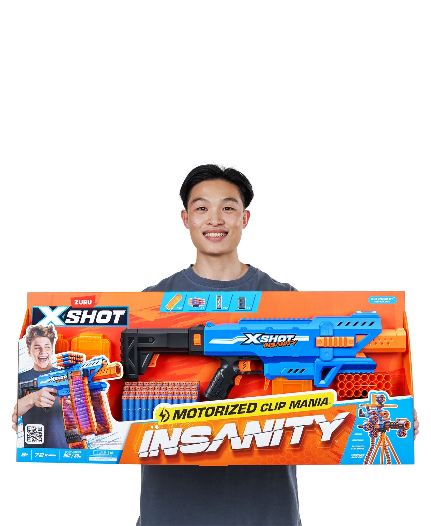 X-Shot Insanity Motorized Clip Blaster Showdown