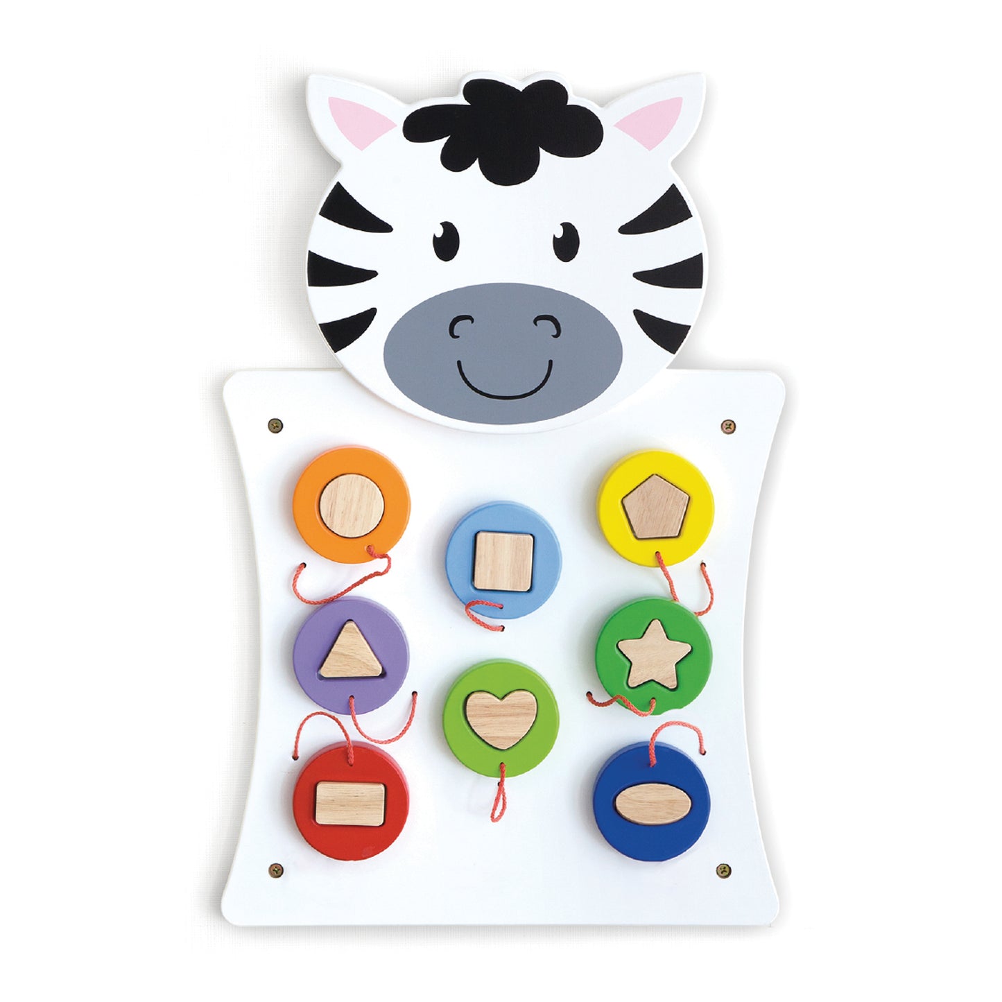 Learning Advantage Zebra Activity Wall Panel - Interactive Toddler Learning Center