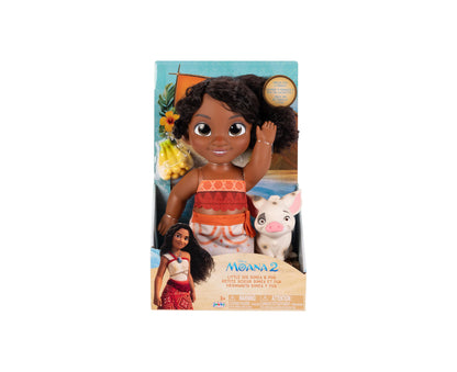 Disney Moana 2 Little Sis Simea 11 inch Playset with Pua Plush Companion