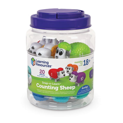 Learning Resources Snap-n-Learn Counting Sheep - Colorful Number Matching Game