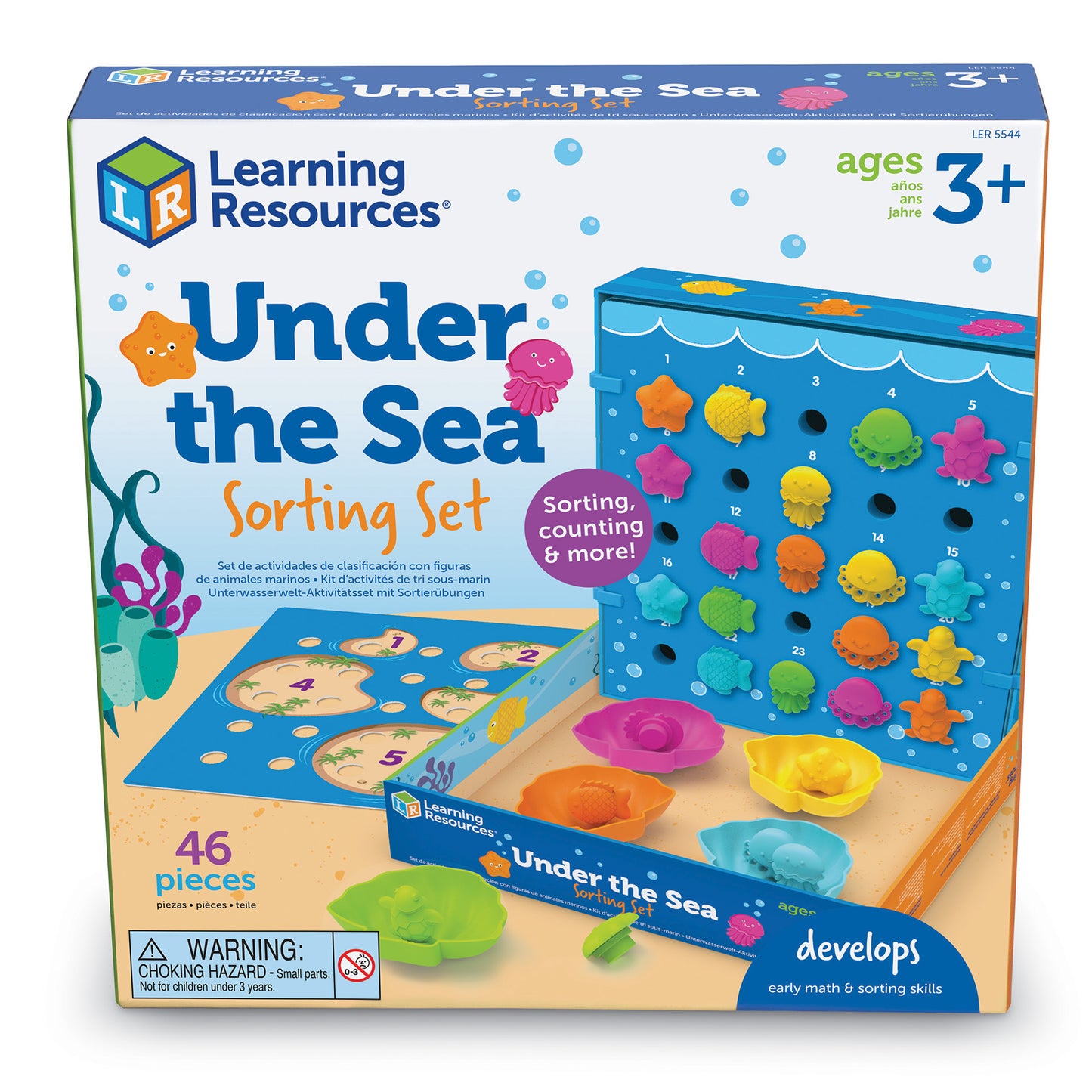 Learning Resources Under the Sea Sorting Set - Educational Math and Sorting Skills Toy