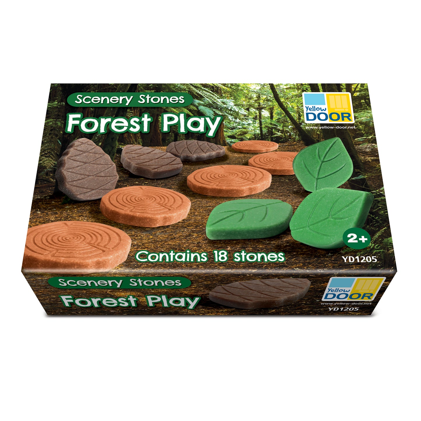 Yellow Door Forest Play Scenery Stones Set - 18 Engraved Pieces