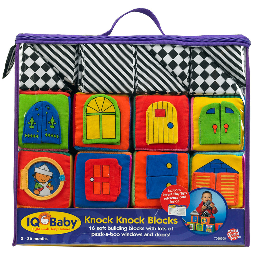 Small World Toys Knock-Knock Blocks ‚Äì Soft Fabric Building Set