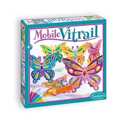 SentoSphere USA Mobile Vitrail Crystal Butterflies Art Kit