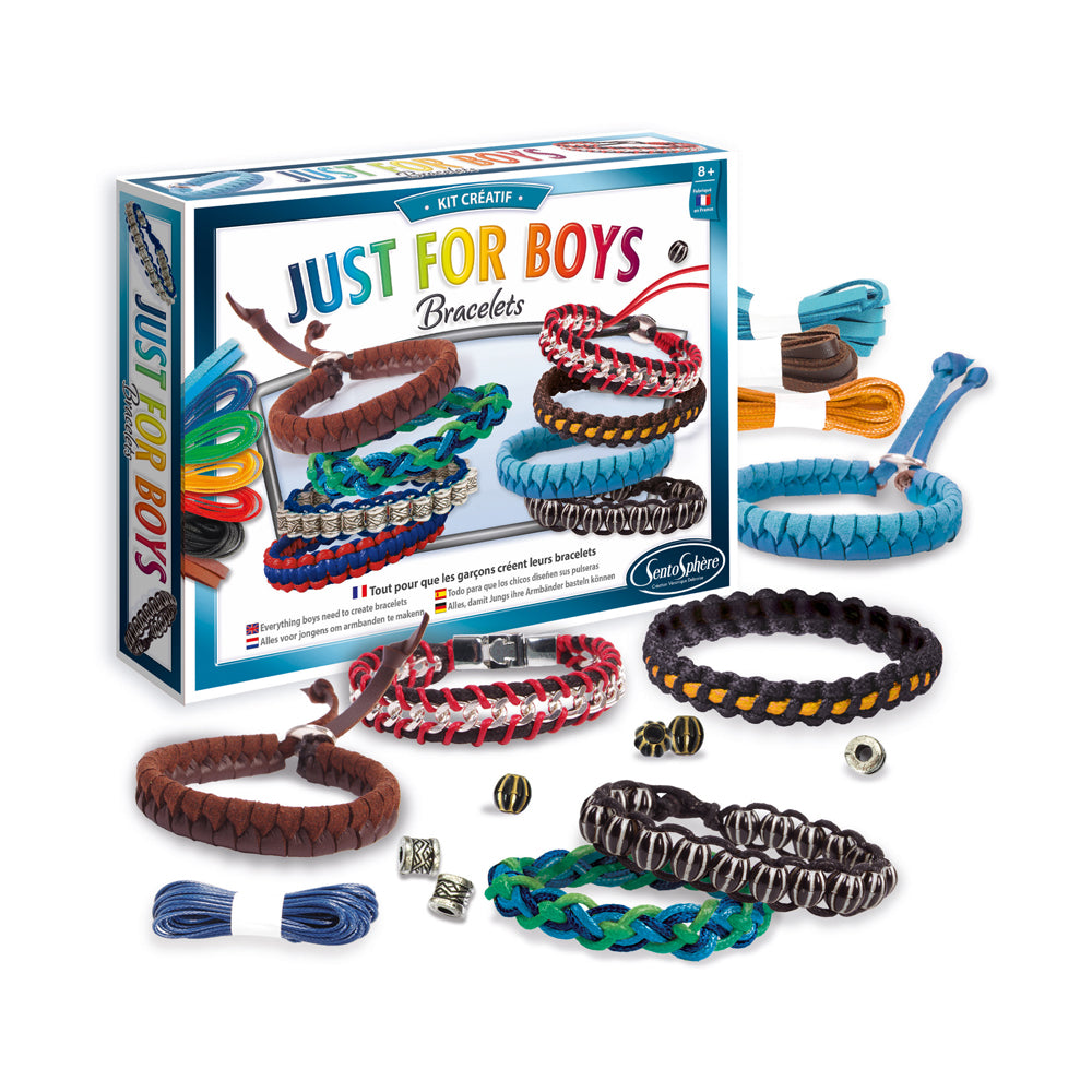 SentoSphere Just for Boys DIY Bracelet Making Kit - Craft Set