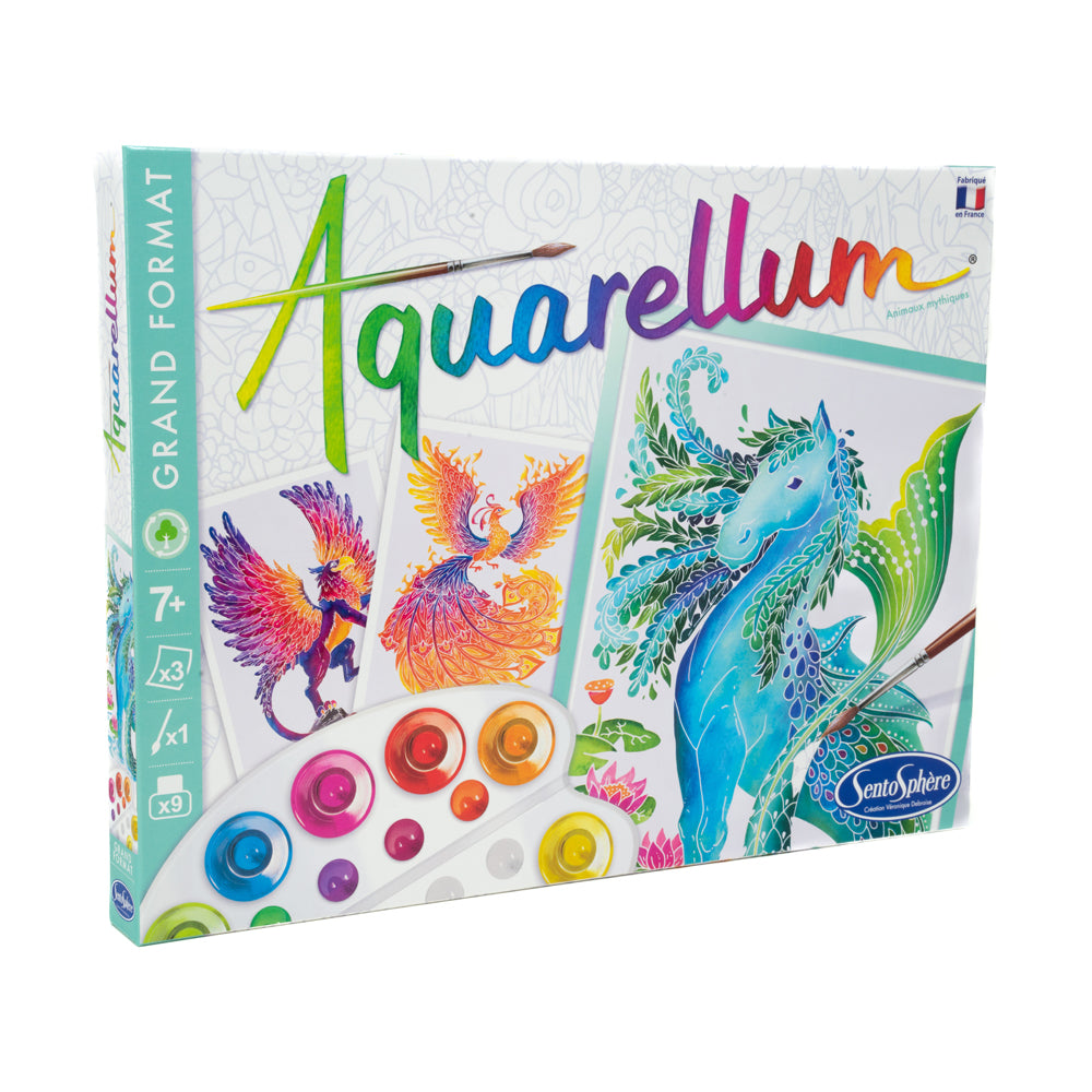 SentoSphere Aquarellum Mythical Animals Watercolor Art Kit