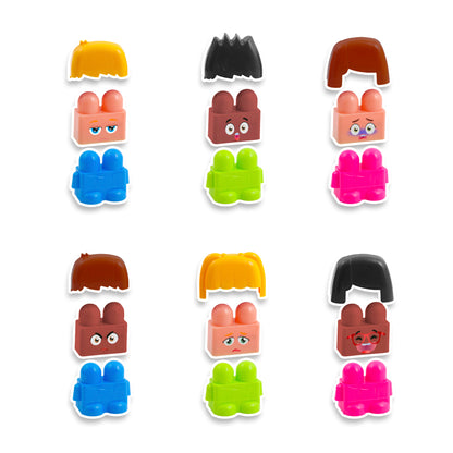 Miniland Educational Emotiblocks - Interchangeable Emotion Blocks - 18 Pieces