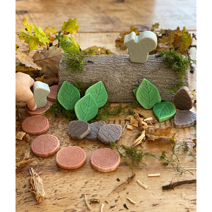 Yellow Door Forest Play Scenery Stones Set - 18 Engraved Pieces