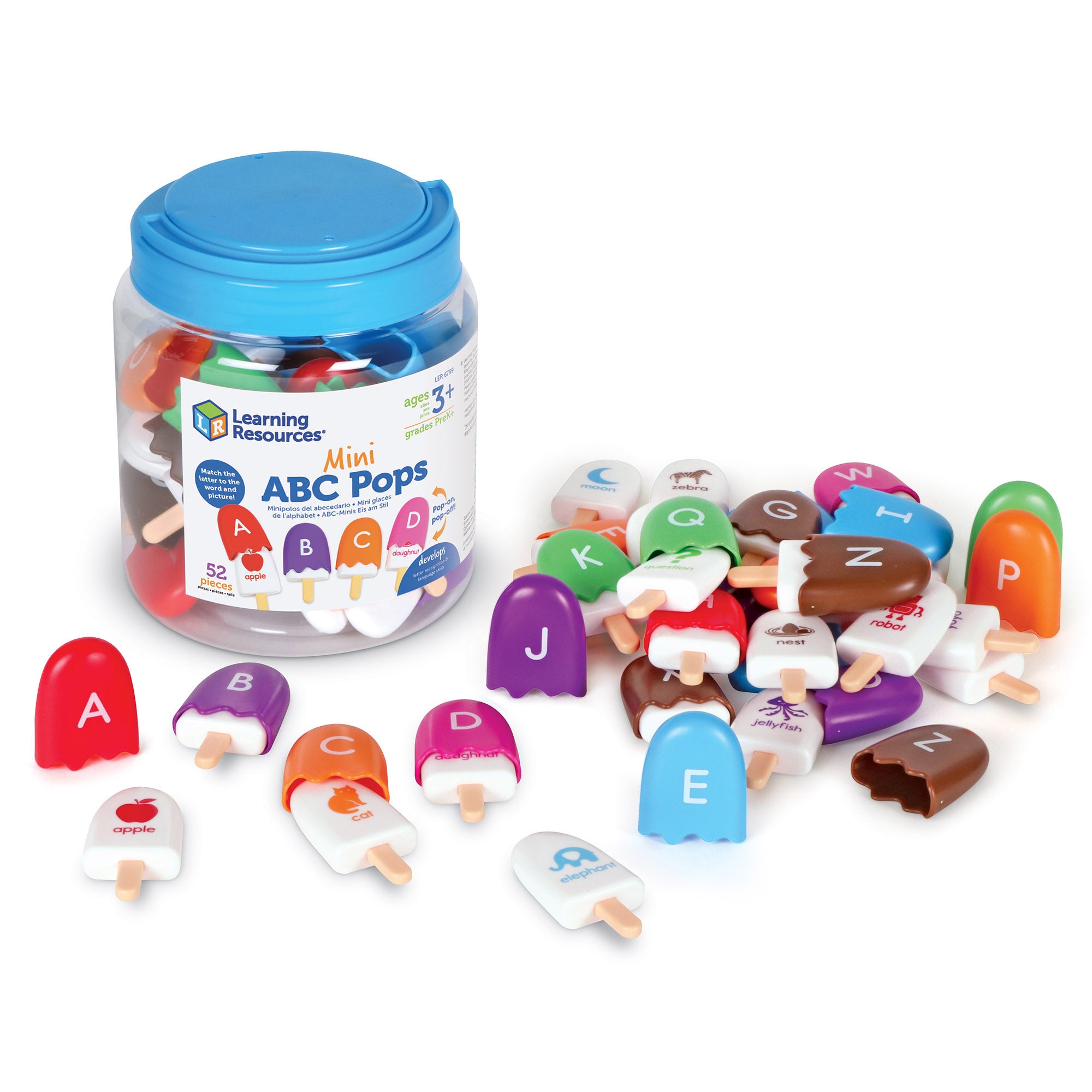 Learning Resources Mini ABC Pops - Alphabet Matching Game – Toys