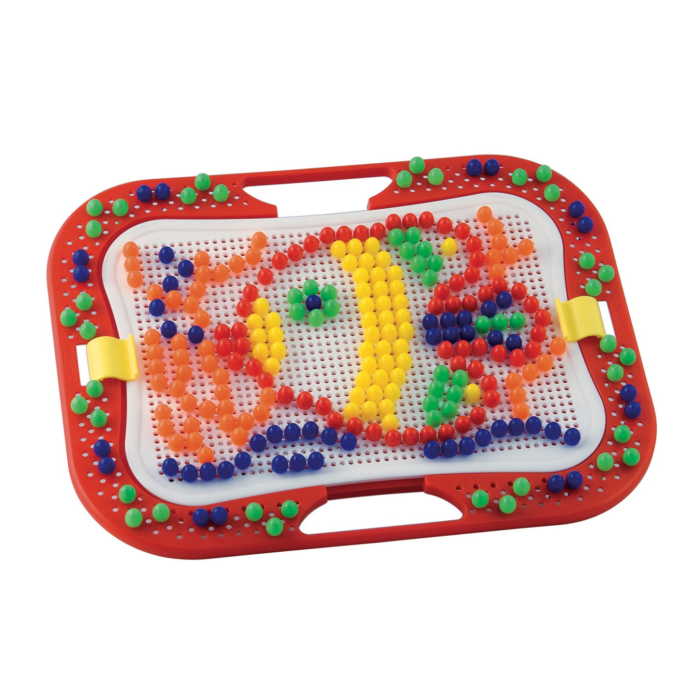 Quercetti FantaColor Portable Design Mosaic Pegboard Set for Kids