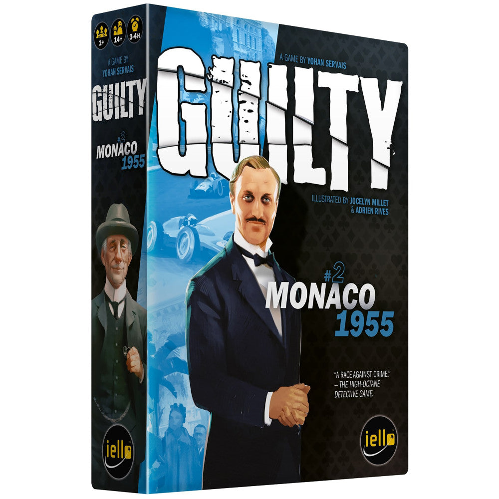 IELLO: Guilty: Monaco 1955 - Cooperative Deduction Game, Ages 14+, 1-99 Players