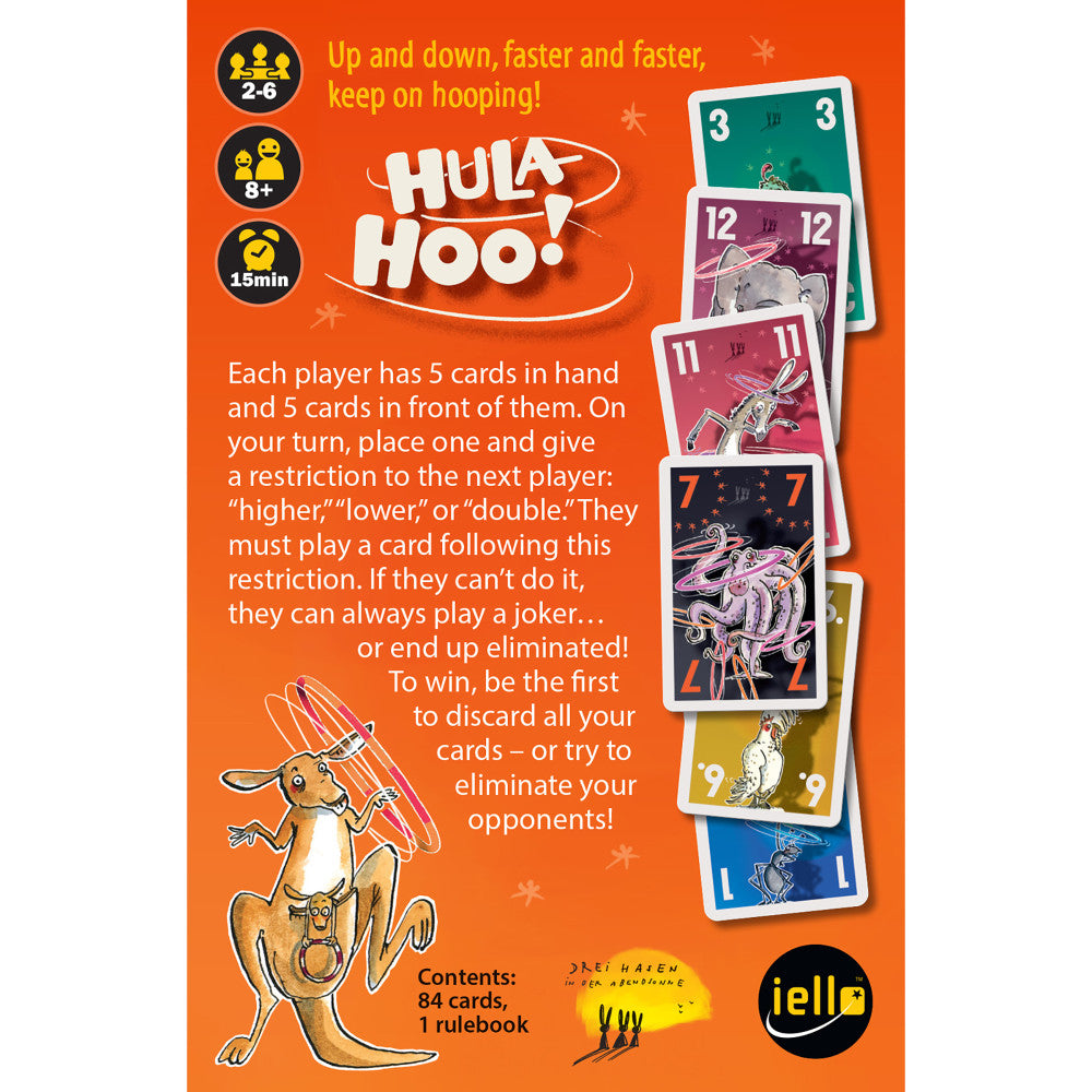 IELLO Hula Hoo Dynamic Card Game for Families