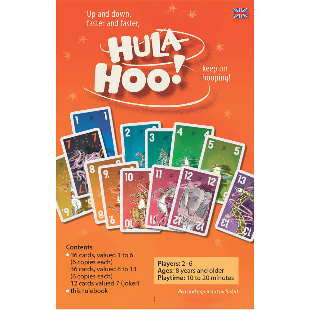 IELLO Hula Hoo Dynamic Card Game for Families