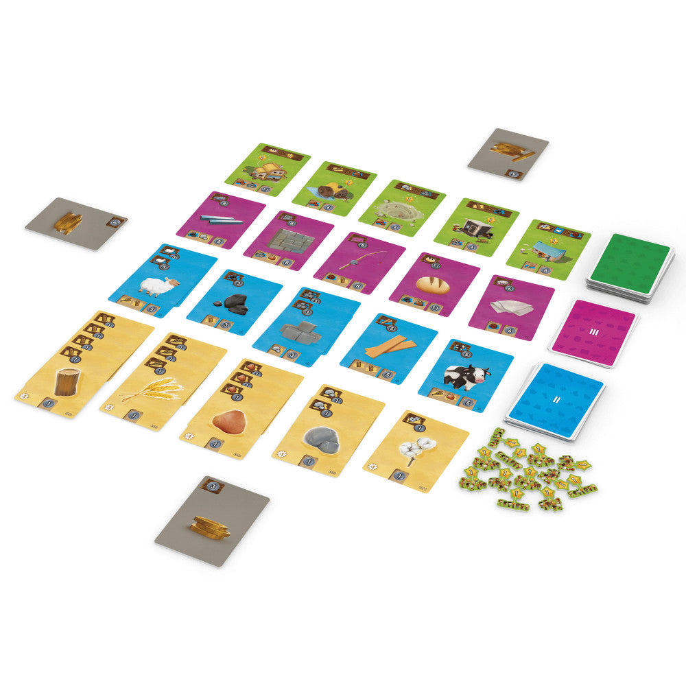 Little Factory Resource Management & Building Card Game by IELLO