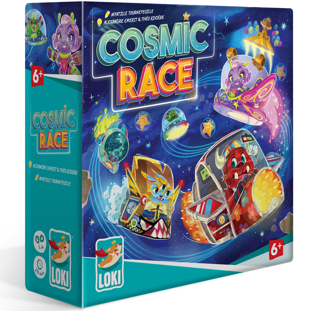 Cosmic Race - Space-Themed Racing Card Game for Families