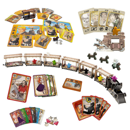 Ludonaute: Colt Express Big Box - 10th Anniversary, Strategy Board Game, Ages 10+, 2-9 Players