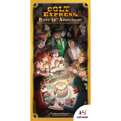 Ludonaute: Colt Express: Happy 10th Anniversary Promo Box - Expansion, Ages 10+, 2-6 Players