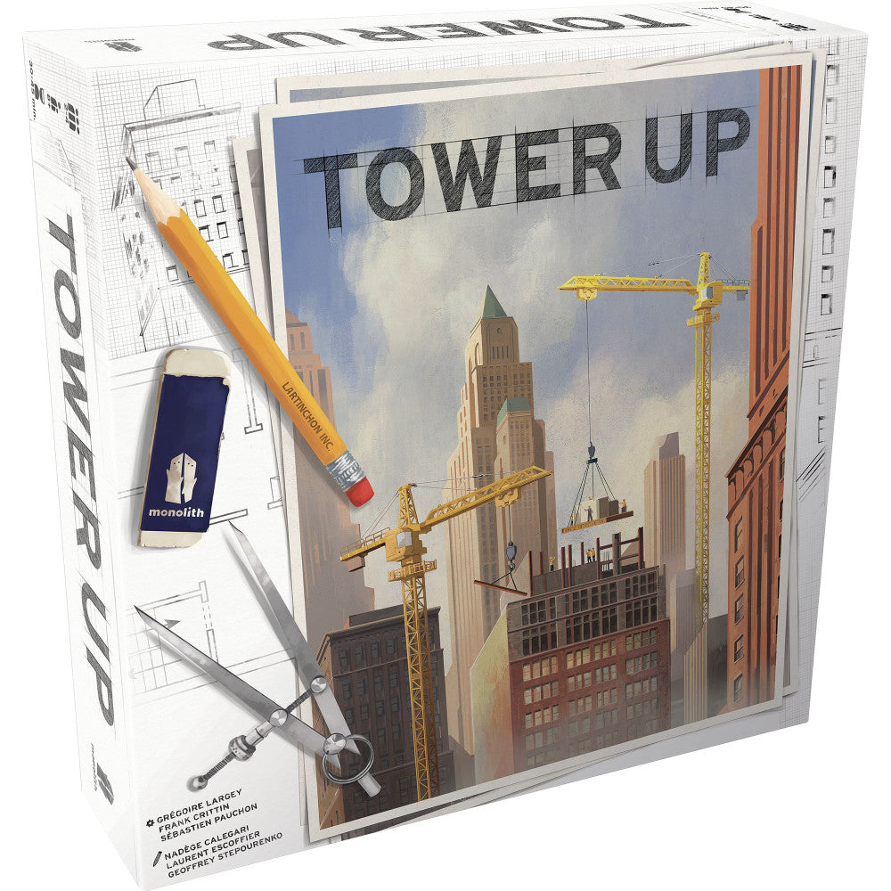 Monolith Board Games: Tower Up - City Building Board Game, Ages 8+, 2-4 Players