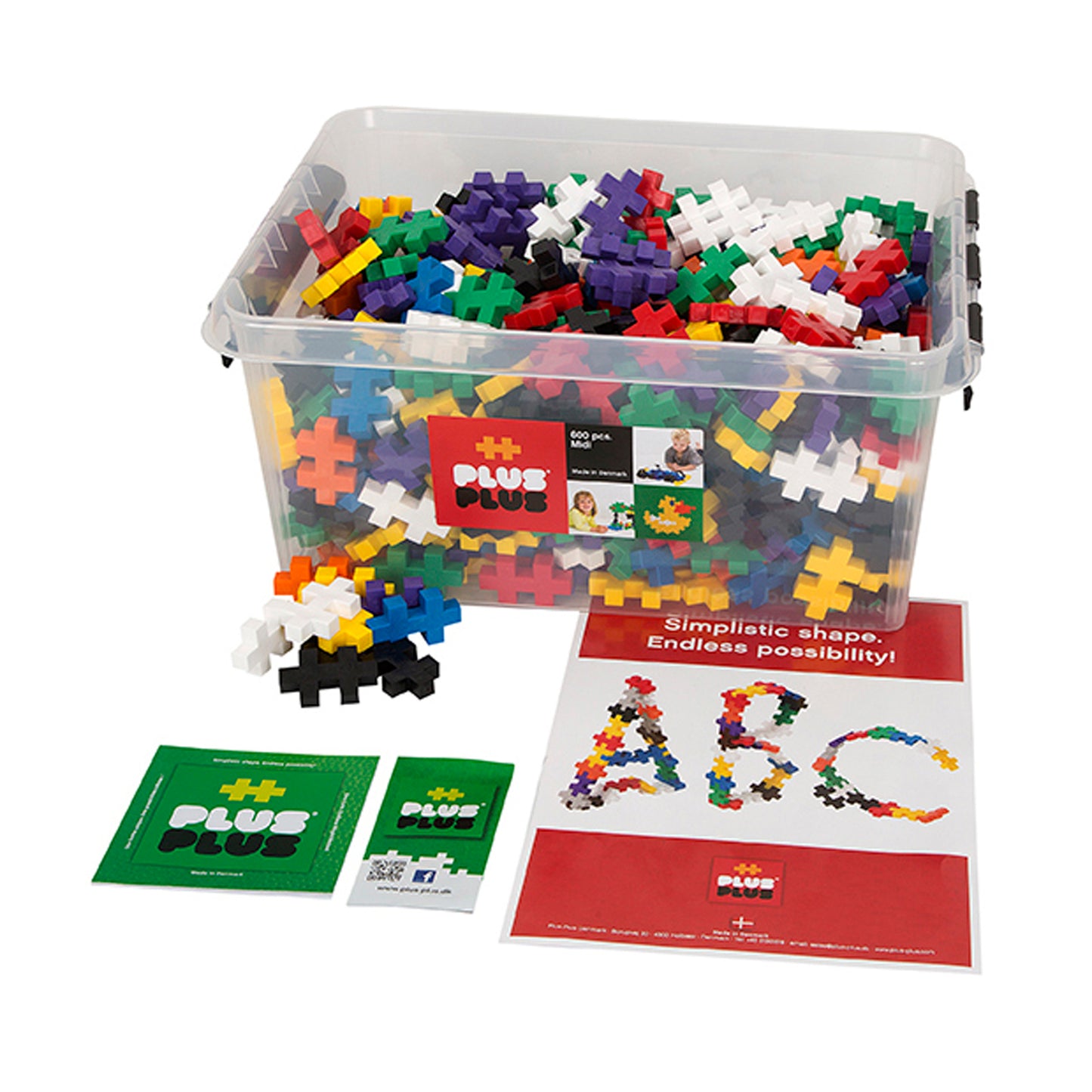 Plus-Plus Big Size Construction Set - 600 Pieces in Vibrant Colors