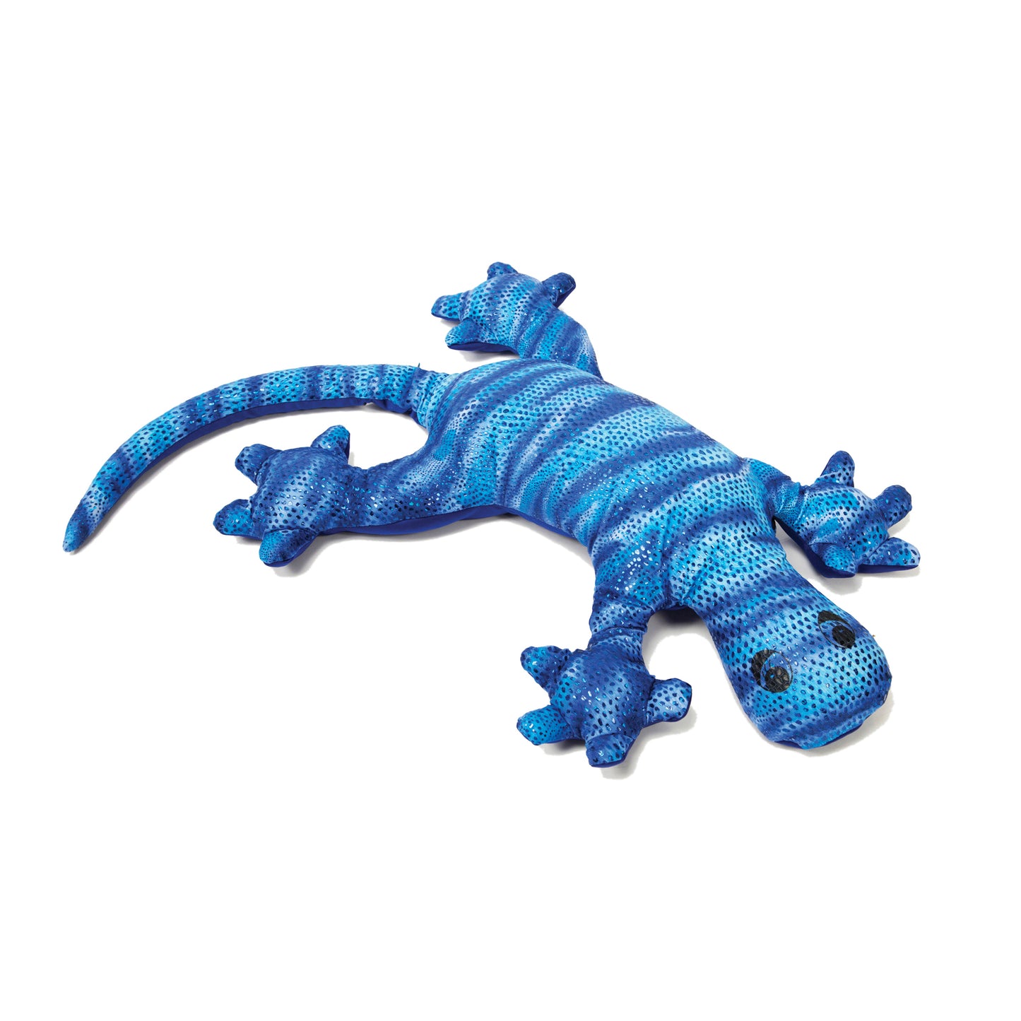 Manimo Sparkly Lycra Weighted Lizard Plush - Serene Blue