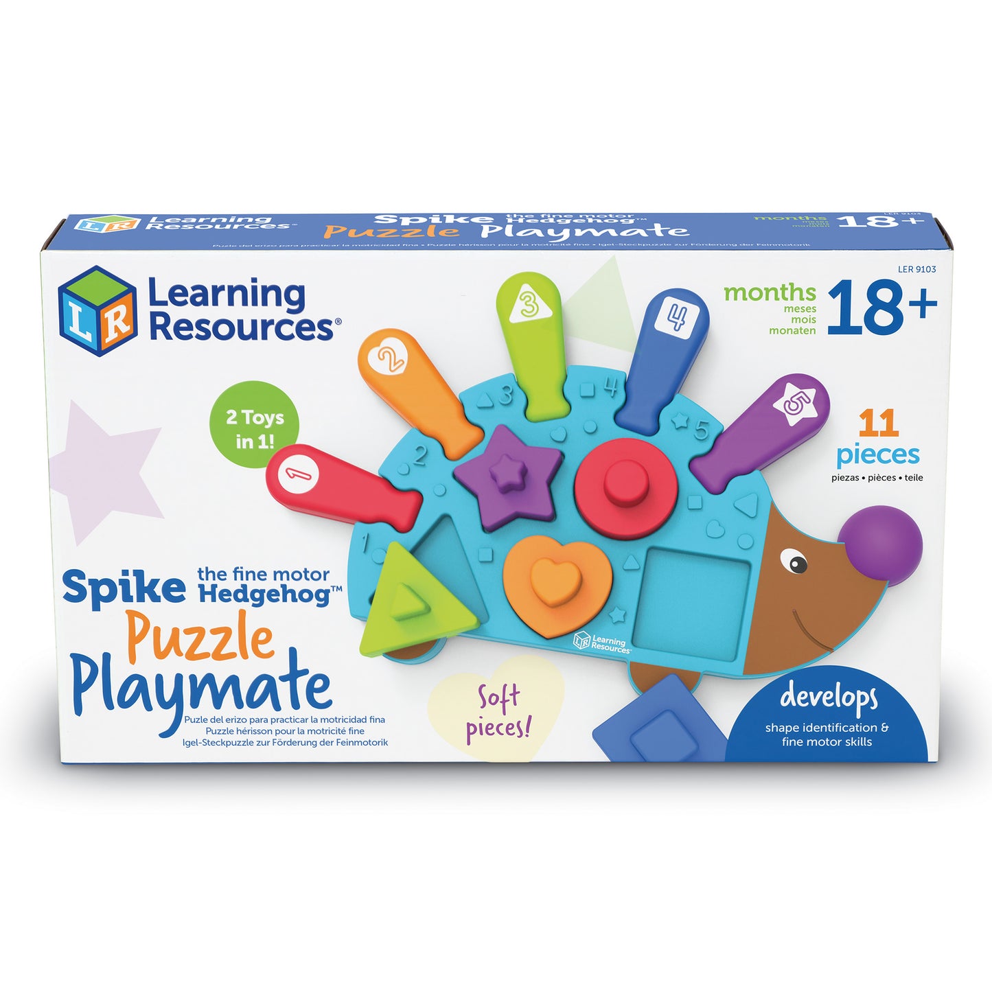 Learning Resources Spike the Fine Motor Hedgehog - Shape Sorter and Puzzle